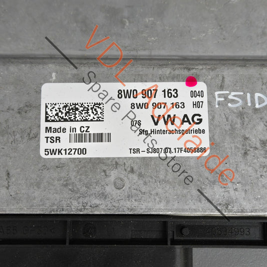 8W0907163 Audi RS5 F5 B9 Control Unit for 4WD 8W0907163 8W0907163A
