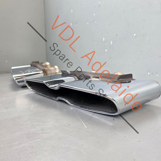36A253681A 36A253682A Bentley Bentayga Set of Chrome Tail Pipe Trim Exhaust Outlets 36A253682A 36A253681A
