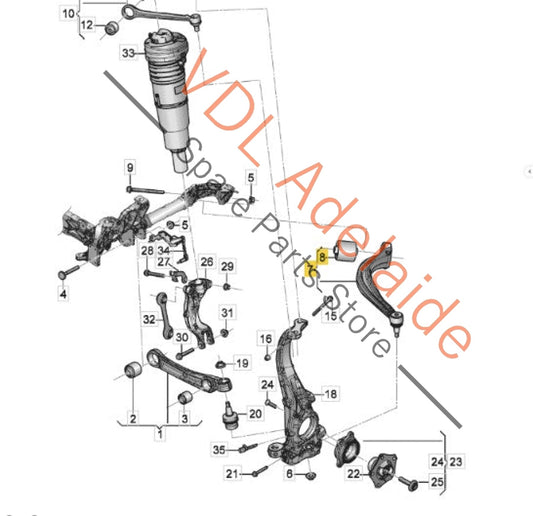 4M0407693F 4M0407694F VW Audi Bentley Front Suspension Lower Control Arm Pair 4M0407693F 4M0407694F