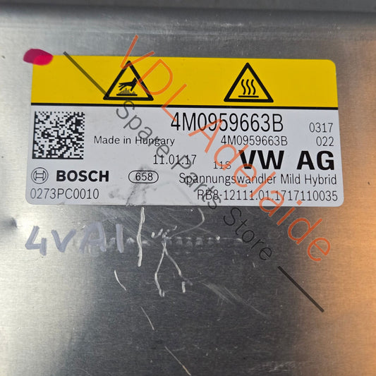 4M0959663B Bentley Bentayga 48V Voltage Converter 4M0959663B