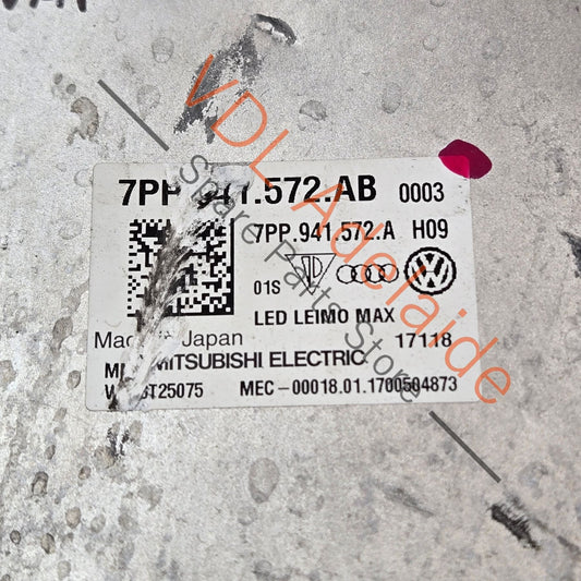 7PP941572AB GENUINE OEM Bentley Bentayga LED Headlight Control Module 7PP941572AB
