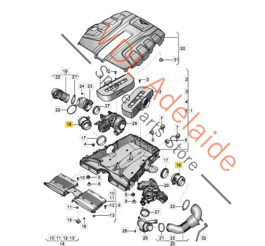 059906461Q 420133471 Audi SQ7 Bentley Bentayga Air Mass Meter 059906461Q 420133471