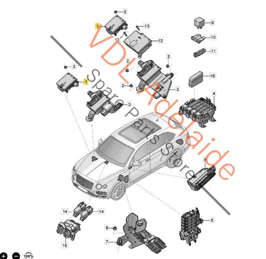 4M0941824AK Audi Q7 Bentley Bentayga Main Fuse Block 4M0941824AK 70A 80A