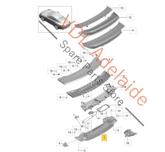 99150404104 99150404102 Porsche 911 991 Rear Spoiler Electric Drive Unit 99150404104