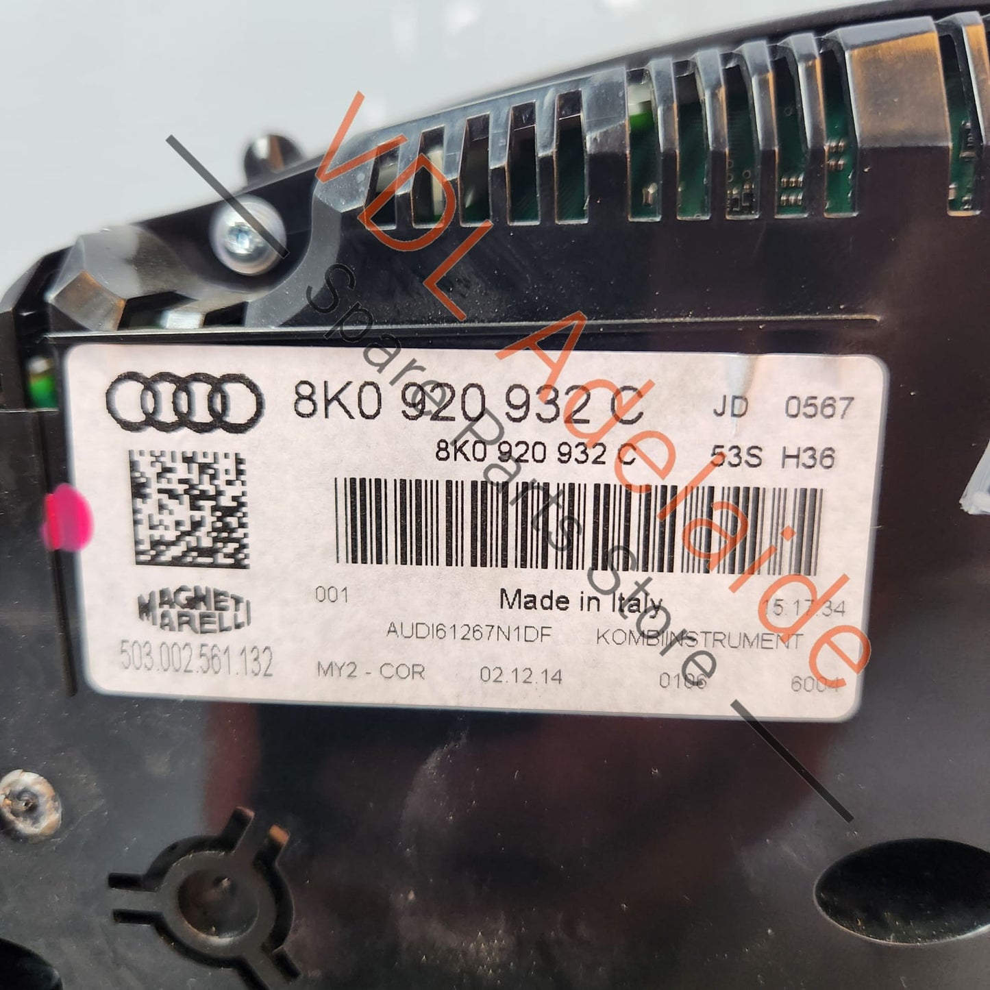 8K0920932C Audi A4 B8 8K Combi-Instrument Dash Cluster Speedometer Display km/h 8K0920932C