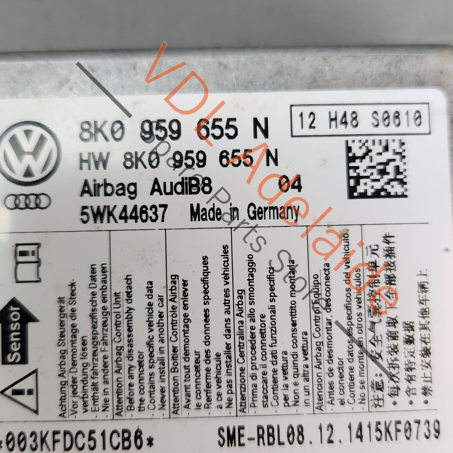 8K0959655N Audi A4 B8 8K Control Unit Module for Airbag 8K0959655N