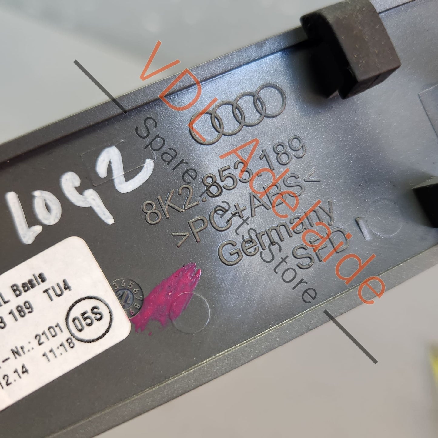 8K2853189TU4 8K2853189 Audi A4 B8 8K Interior Dash Dashboard Trim Inlay RHD Steel Grey 8K2853189