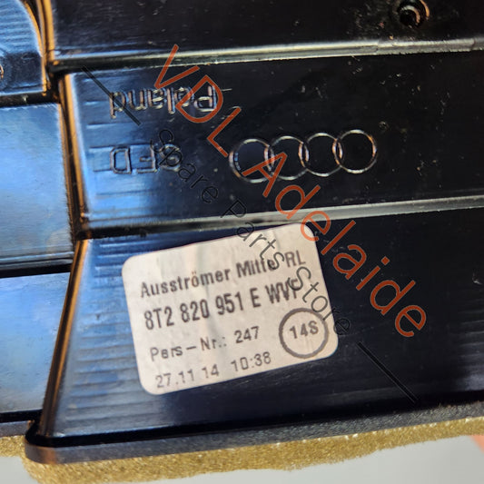 8T2820951WVF 8T2820951 Audi A4 B8 8K Front Centre Dash Air AC Vent RHD 8T2820951