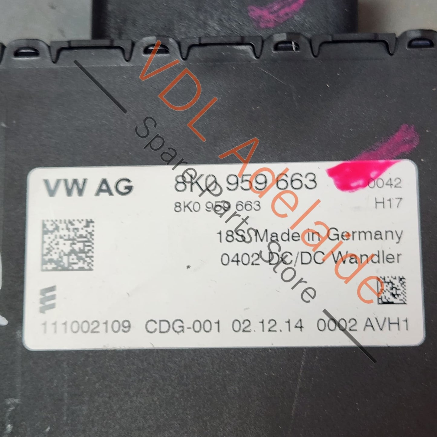 8K0959663D 8K0959663 Audi A4 B8 8K Voltage Stabiliser 400W 8K0959663