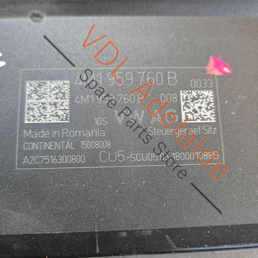 4M1959760B 9A795976000 992959760B Porsche Seat Control Module 4M1959760B 9A795976000 992959760B