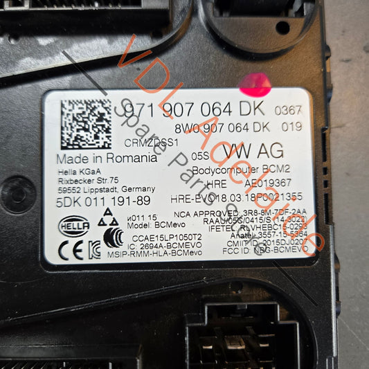 971907064DK PAA907064 5DK01119189 Porsche Body Control Module BCM 971907064DK PAA907064 5DK01119189