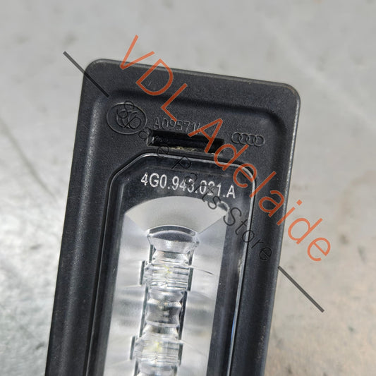 4G0943021A 95863162010 95863162011 Porsche Audi Volkswagen Pair of Licence Plate Light 4G0943021A 95863162010 95863162011
