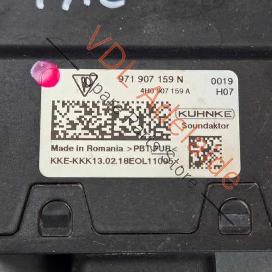 971907159N 4H0907159A Porsche Panamera Control Unit for Engine Noise Production 971907159N