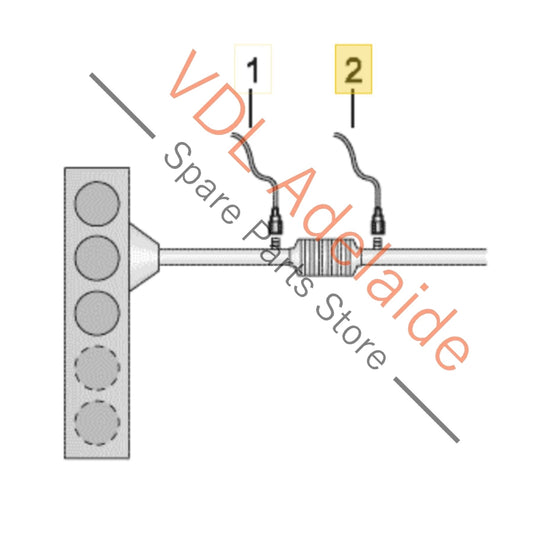VW Golf R Mk7 Lambda Probe Oxygen O2 Sensor Post Cat 06K906262AC