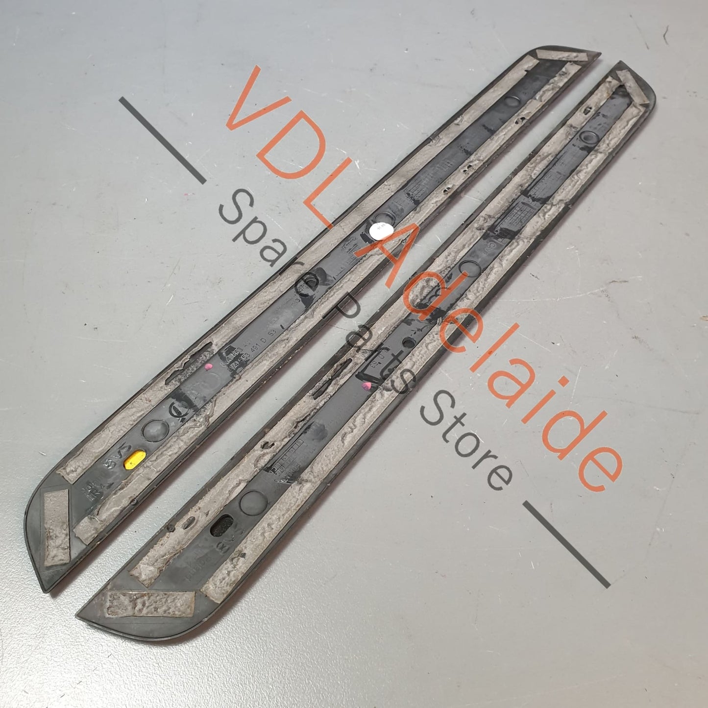 Audi RS3 8V Door Sill Trim Entry Insert Brushed Aluminium Pair