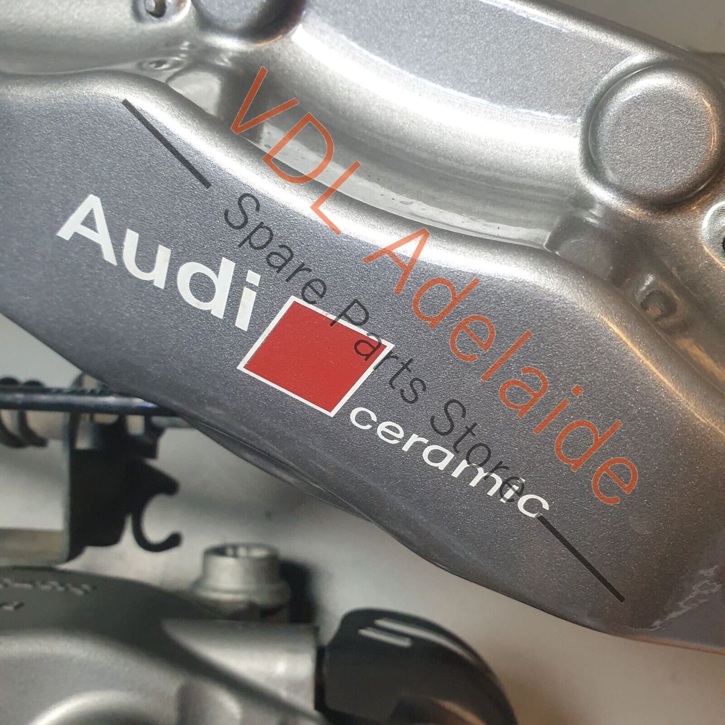 Audi Q7 6.0L V12 4L Pair of OEM Carbon Ceramic Brake Calipers 4 Piston Brembo