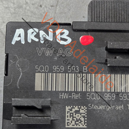 5Q0959593BZ00 VW Golf MK7 Front Drivers Door Control Unit 5Q0959593B Z00