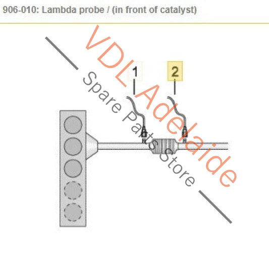 06K906262R VW Golf Gti Mk7 Lambda Probe Oxygen Sensor Downstream After Cat 06K906262R for CHHA, CHHB, CXDA