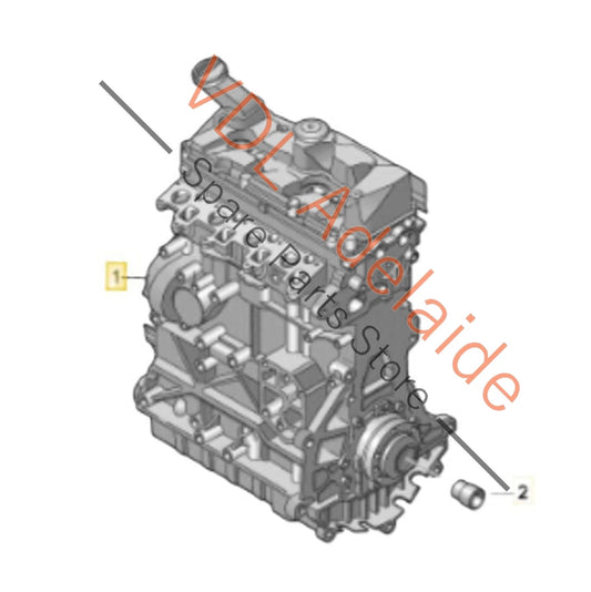 VW Amarok 2H CFCA CFC 2.0 Diesel Engine Crate Motor EA189 NEW