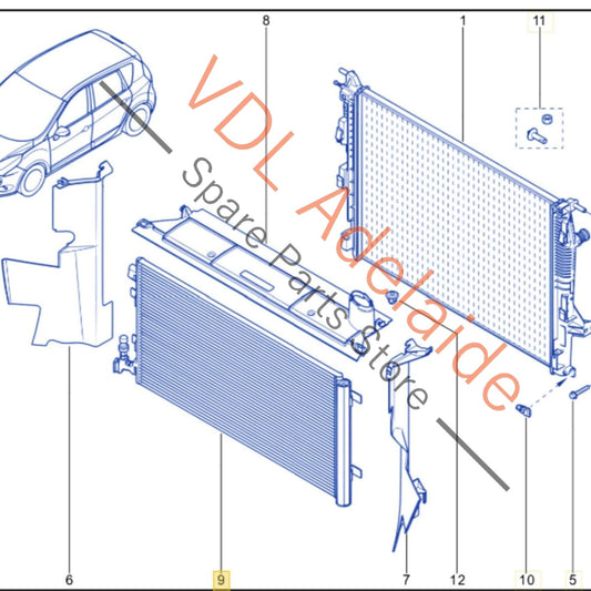 921003293R 921000294R   Renault Megane 3 RS250 265 275 AC Condenser 921003293R 921000294R