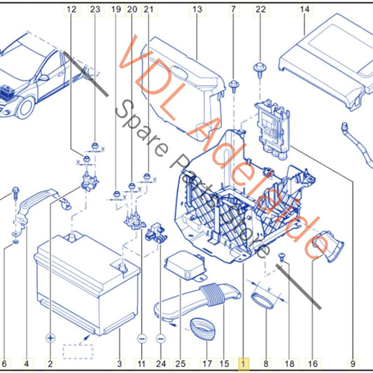 244460010R    Renault Megane Battery Box 244460010R