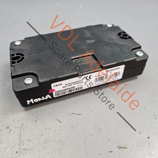 280246043R    Renault Cbox 280246043R Bluetooth Satnav Control Module