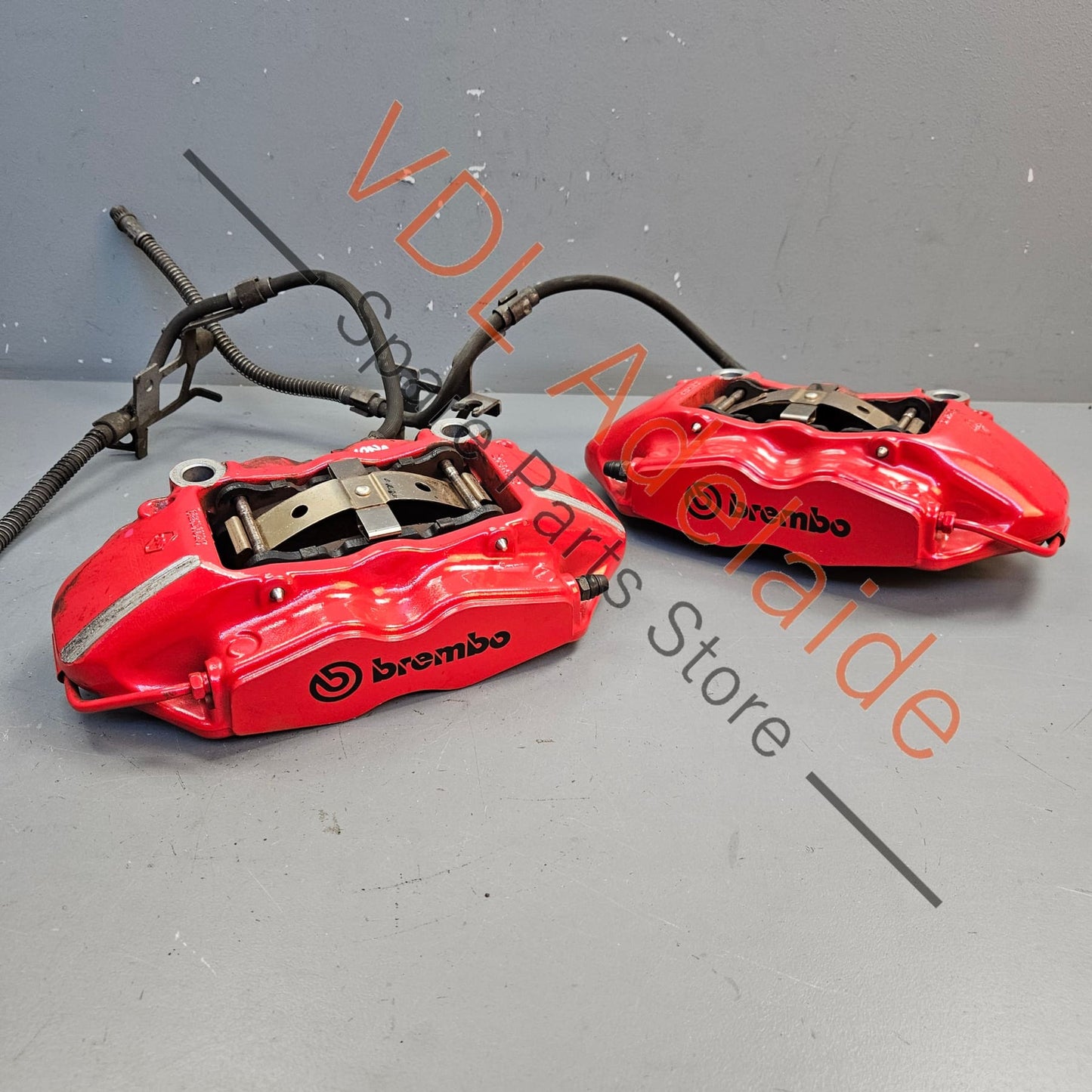 410019207R 410011535R 410010873R 410116043R Renault Megane MK3 III RS250 RS265 RS275 Red Brembo 4 Piston Pot Brake Caliper Pair Set