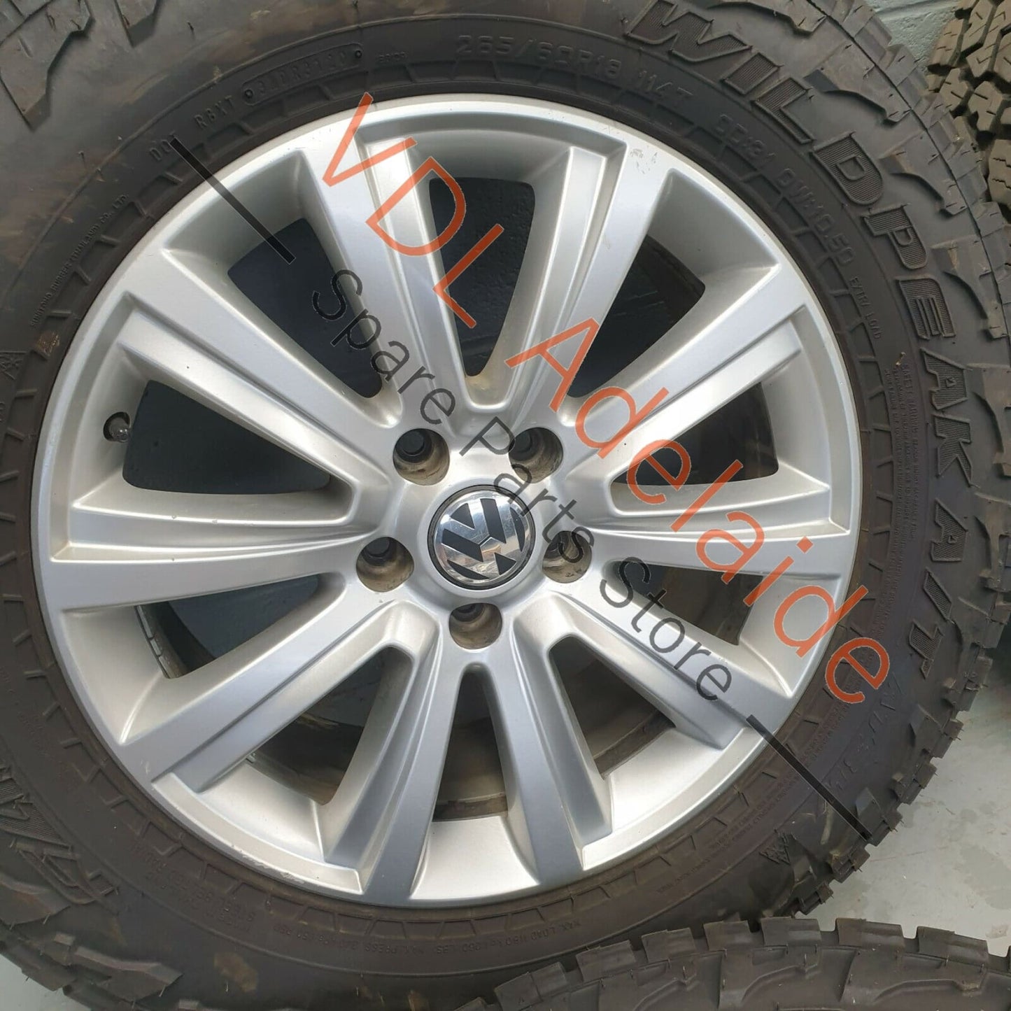 VW Amarok Set 18 x 7.5 Durban Alloy Rim Wheel & Tyre Set Falken Wildpeak AT3 2H0601025B
