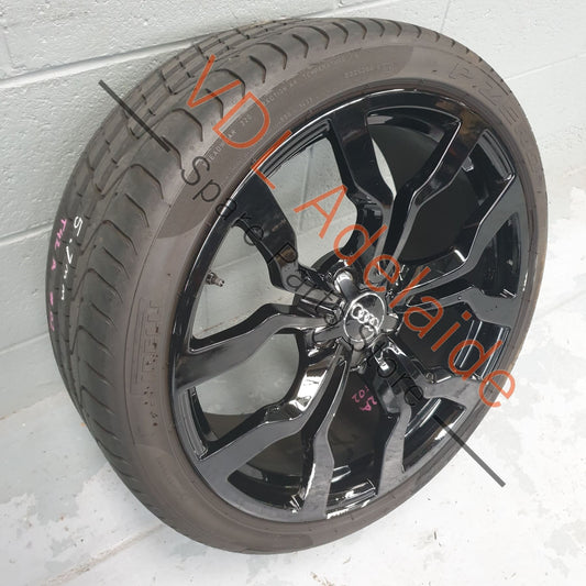 1x Audi R8 Genuine 19 x 11 Rear Alloy Wheel 10 Spoke Y Design Gloss Black