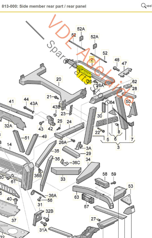 Audi R8 42 Rear Carrier Striker Plate 420814291D 420813787