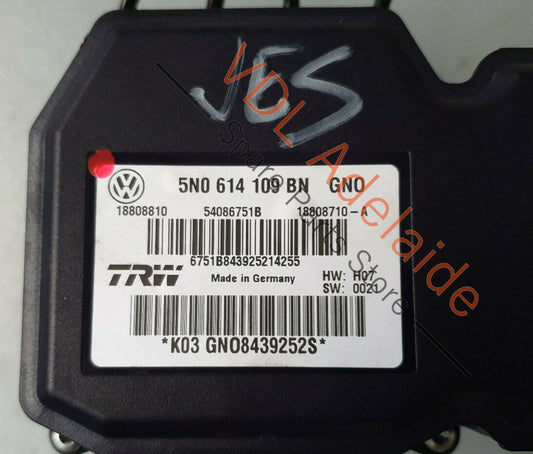 Volkswagen VW Tiguan R 5N ABS Brake Controller Pump Assembly OEM 5N0614109BN JES 5N0614109BN