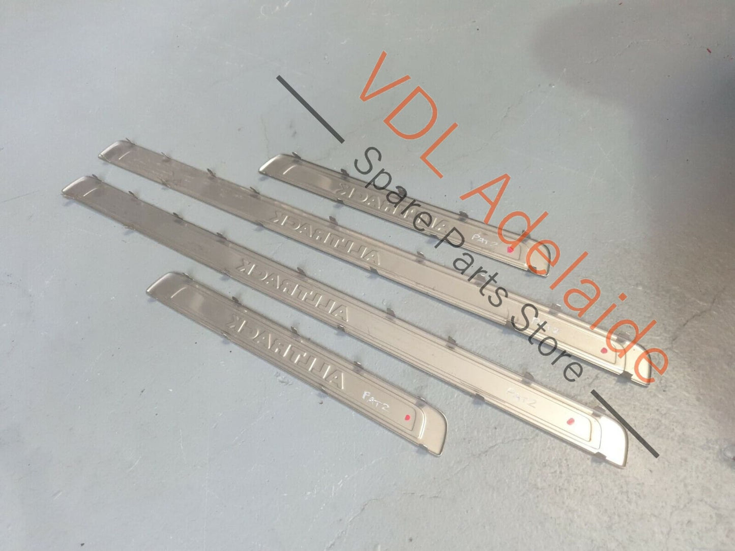 VW Passat Alltrack B8 3G Stainless Door Sill Scuff Plate Trim Insert Set PAT2