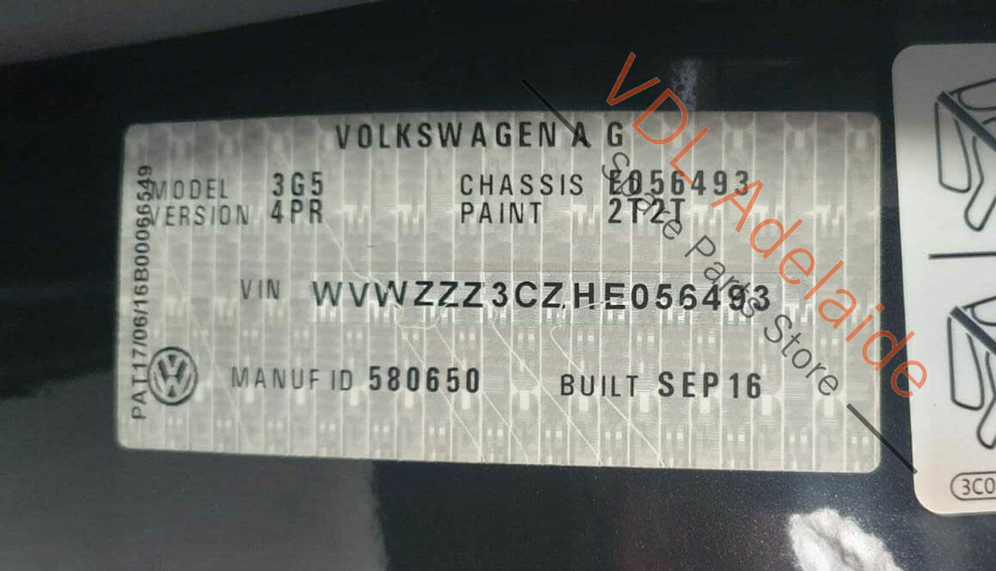 VW Passat R-Line Wagon B8 3G Right Side Dash Air Vent 3G2819702E PAT4 3G2819702E