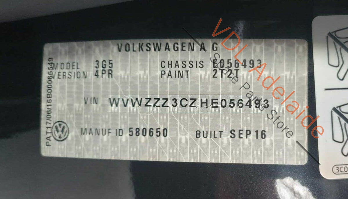 VW Passat B8 3G Gloss Black Head Unit Surround Dash Trim 3G2858069D PAT4 3G2858069D