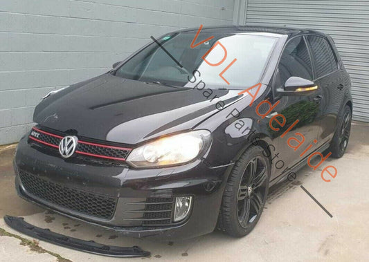 VW Golf GTi Mk6 Linette Black Chrome Dashboard Dash Trim Insert Set for RHD NOR7