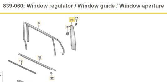 VW Golf GTi Mk6 Left Rear Exterior Window Frame B Pillar Trim NOR8