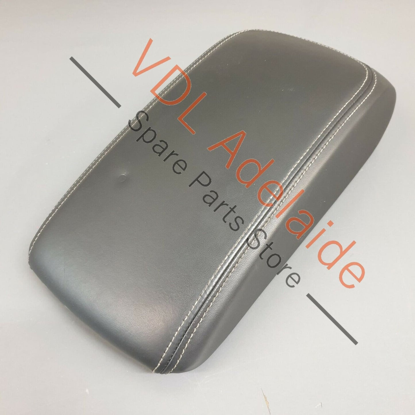 Audi RS3 8V Console Armrest Leather, Soul Black, Cliff Grey Stitch 8V0864207G 8V0864207G