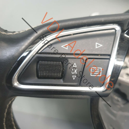 Audi S3 8V Leather Flat Bottom Sports Steering Wheel suit Manual 8V0419091H VMJ