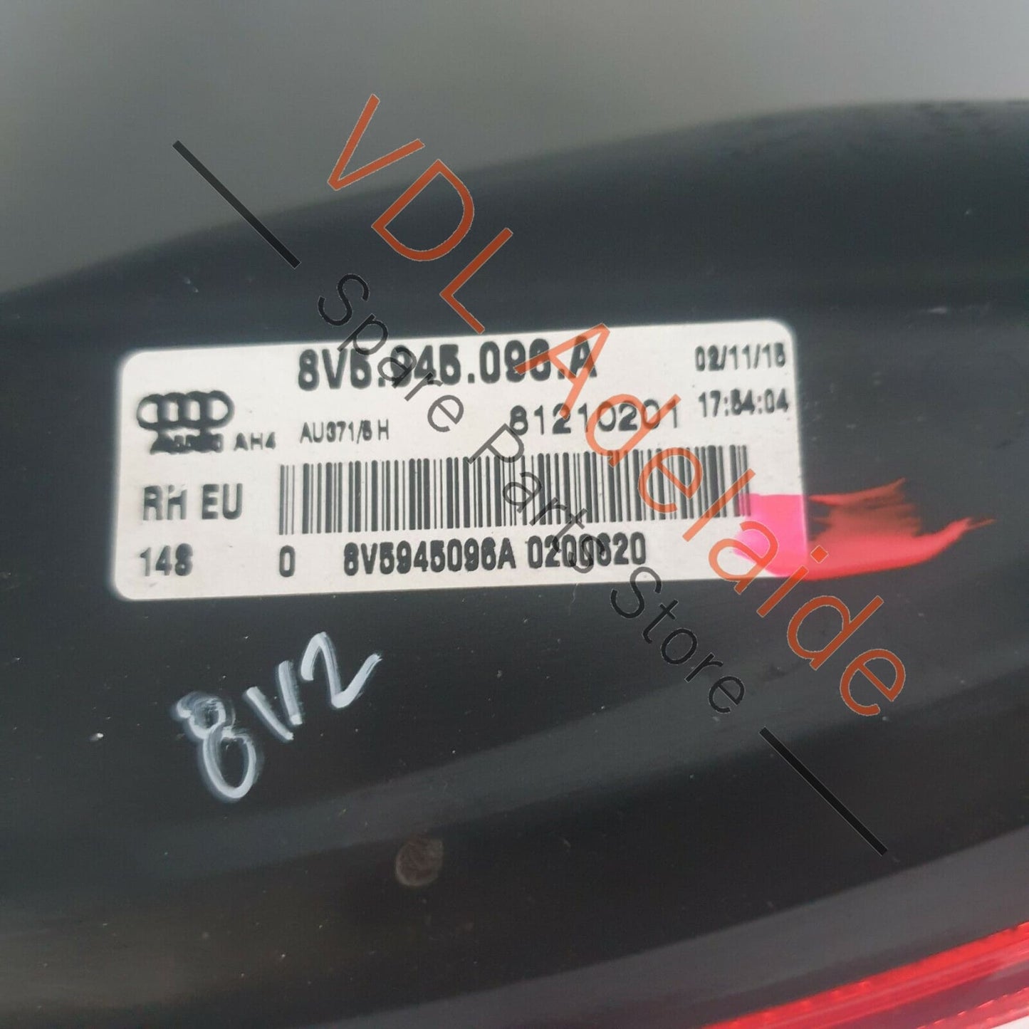 Audi S3 8V Right Side Outer Tail Lamp Light LED Euro Style 8V5945096A