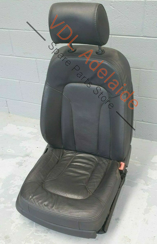 Audi Q7 4L Right Front Driver Drivers Seat Black Heated Leather Low km!