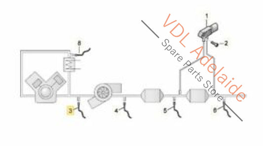 VW Golf MK7 Exhaust Gas Temperature Sender (Before Turbocharger) 04L906088 04L906088