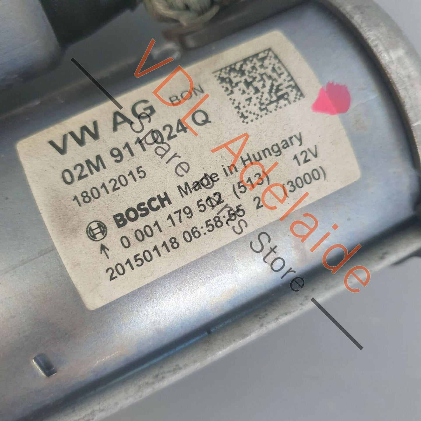 Audi S3 8V Starter Motor 02M911021G for CJXB CJXC CJXF