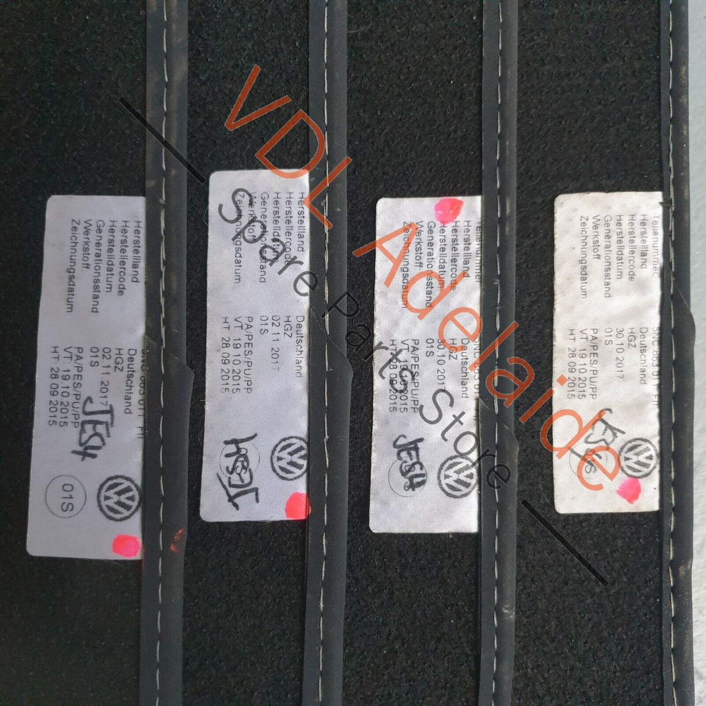 Genuine OEM VW Tiguan MQB Mk2 Set of Floor Mats Front & Back Black & Grey 5NC863011