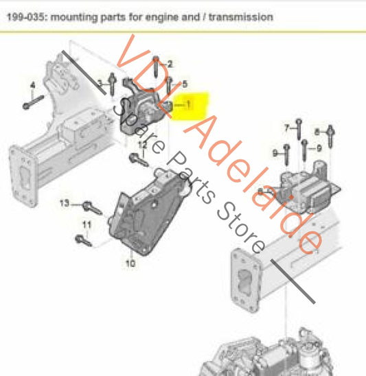 VW Tiguan MQB Mk2 Genuine OEM Engine Mounting 3Q0199262F 3Q0199262E