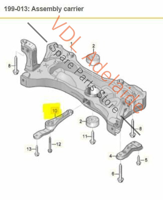 VW Golf MK7 1.6-2.0L TDI Diesel Lower Pendulum Mount Support 5Q0199855 5Q0199855Q