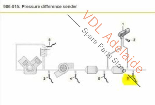 VW Tiguan MQB Mk2 Exhaust Gas Temperature Sender DFHA 04L906088EM 04L906088EM