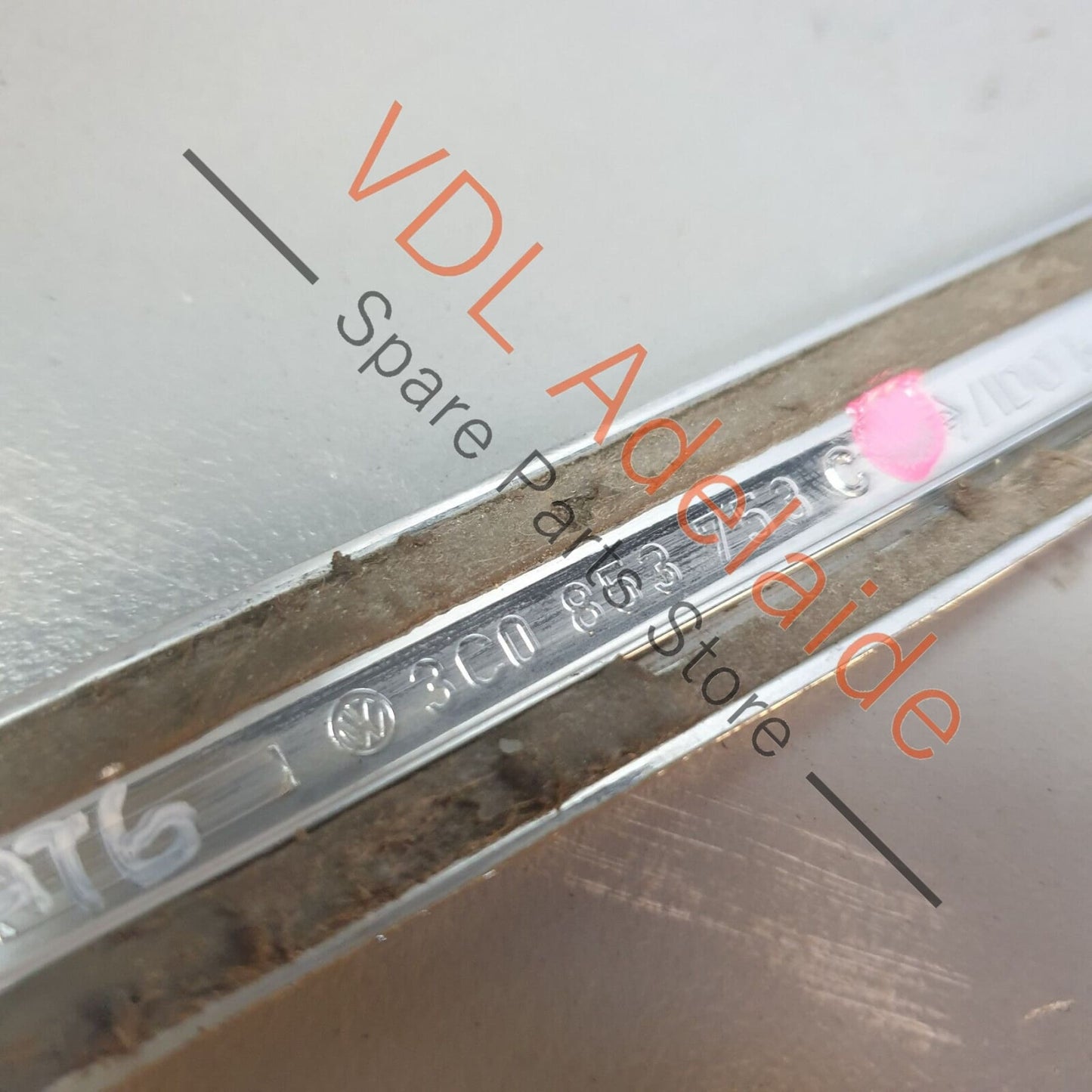 VW Passat R36 B6 Left Rear Exterior Door Chrome Moulding Strip 3C0853753C 2ZZ 3C0853753C
