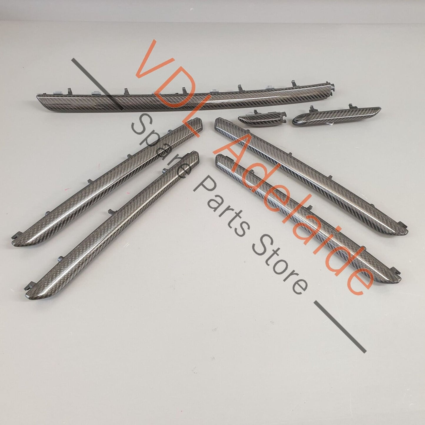 Audi RS3 8V Sportback Interior Dash & Door Carbon Trim Insert Set for RHD