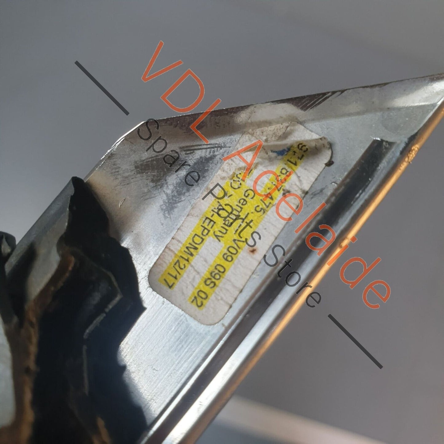 Porsche Panamera Turbo 971 Left Front Window Slot Seal Door Exterior Chrome