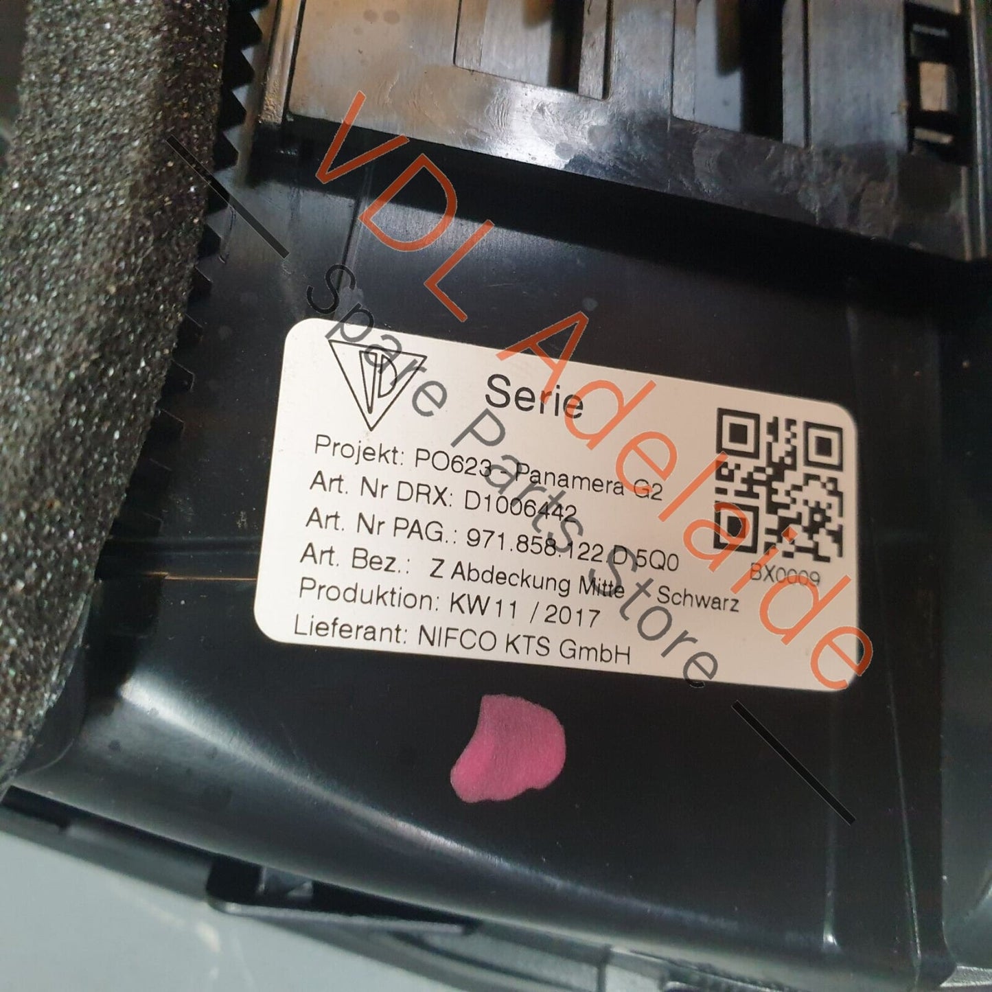 Porsche Panamera Turbo 971 Centre Dashboard Trim Cover Vent 971858122D